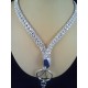 Rhinestone Bling Diamond Fashion Stylish 36" Diamond Badge ID Holder Lanyard Necklace - Swarovski Sparkle